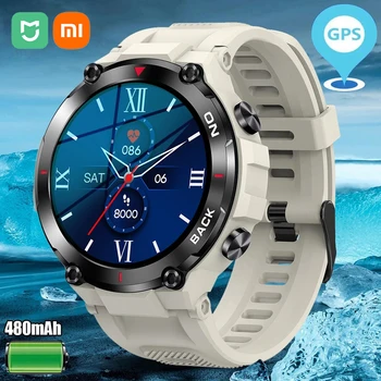 XIAOMI mijia 2023 Мужские Смарт-Часы с Bluetooth-Вызовом, GPS, Батарея 480 мАч, Фитнес-Трекер, Пульсометр, Спортивные Смарт-Часы на открытом воздухе