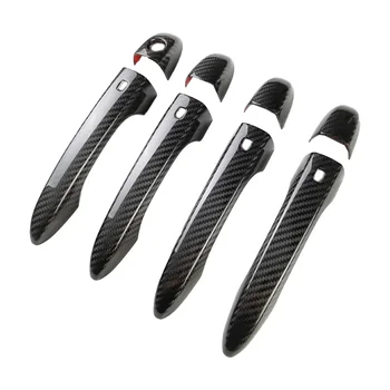 Аксессуары для экстерьера автомобиля tantan Крышка дверной ручки из углеродного волокна для наклейки автозапчастей Maserati Ghibli Levante