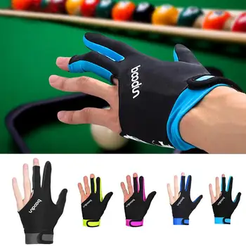 Перчатки на 3 пальца Перчатки для упражнений Регулируемое скольжение Дышащий Шелковистый Тонкий Процесс сращивания бильярдных перчаток на 3 пальца