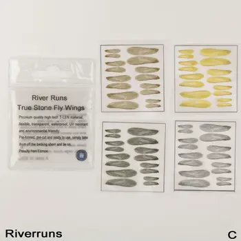 Riverruns реалистичные мухи 32 шт/мешок камень сухие рыболовные мухи Крылья 4 цвета 4 размера