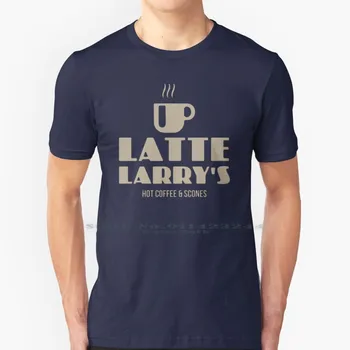 Футболка Latte Larry's Cotton 6XL Latte Larrys Горячие кофейные булочки Mocha Joe Macchiato Coffee Shop