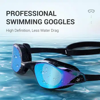 Очки для плавания для профессиональных соревнований с защитой от запотевания HD, Мужские и женские Очки для водных видов спорта, Очки для плавания для взрослых