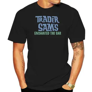 Футболка с круглым вырезом и принтом из 100% хлопка, футболка Trader Sam