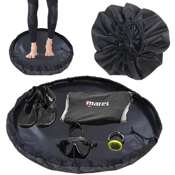 Сумка для хранения гидрокостюма, пляжный коврик для смены гидрокостюма, для серфинга, дайвинга, водонепроницаемая сухая сумка, сумка для переноски, сумка для плавания, сумка на шнурке
