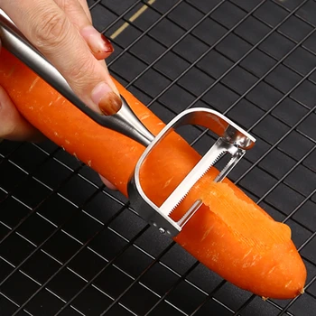 Утолщенная овощечистка из нержавеющей стали 304, нож для нарезки овощей, картофеля, моркови, помидоров, нож для нарезки фруктов, кухонные гаджеты