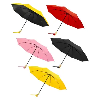 Зонт от дождя, 8 ребер, непромокаемый, легкий и прочный, складной зонт с ручкой в форме утки для прогулок, пеших походов на открытом воздухе.