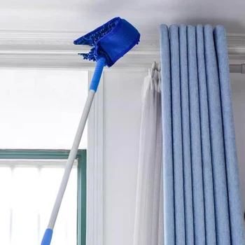 Набор тряпок для чистки лопастей потолочного вентилятора из микрофибры, Съемная тряпка из паутины, Щетка для удаления пыли с высокого потолочного вентилятора, Инструменты для уборки дома