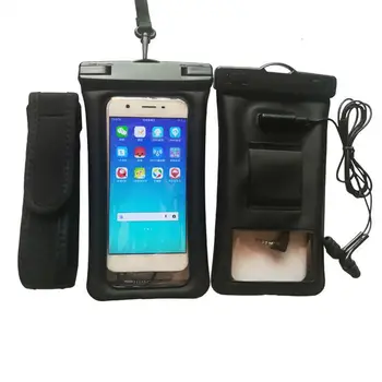 Плавающий водонепроницаемый чехол для телефона, чехол для телефона для плавания, сухая сумка для дайвинга, чехлы для мобильных телефонов с нарукавной повязкой и аудиоразъемом для iPhone