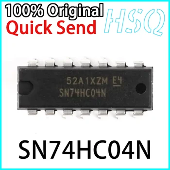 10ШТ Оригинальный чип логической схемы SN74HC04N 74HC04N DIP-14 с шестью логическими элементами без вентилей