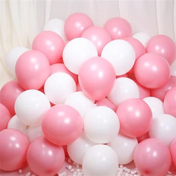 114 шт./компл. 10-дюймовый Розовый латекс для вечеринки по случаю Дня рождения, Латексные воздушные шары для вечеринки, Латексные воздушные шары для вечеринки, Воздушные шары для Дня рождения