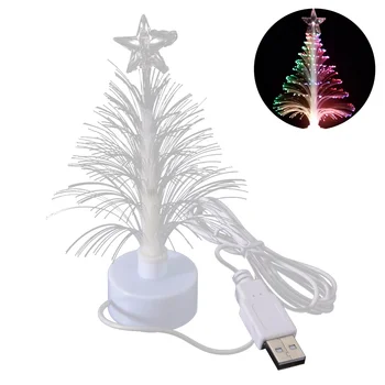 елка с подсветкой, рождественская елка, USB-подключение, светодиодная оптика, Рождественская елка, разноцветный ночник для дома, торговый центр, весна