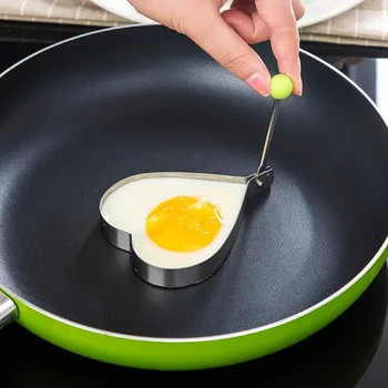 Кухонные Принадлежности Фритюрница для яиц из нержавеющей стали Креативная Модель для жарки яиц Форма для приготовления Бэнто Love Кухонная посуда для завтрака Love