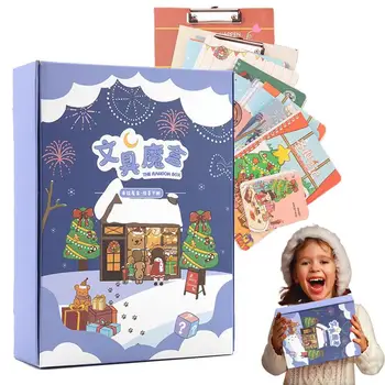 Набор канцелярских принадлежностей в подарочной коробке Рождественский школьный набор канцелярских принадлежностей Школьные принадлежности Подарочная коробка для школьных подарков для детей