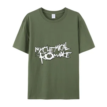 My Chemical Romance Высококачественная хлопковая футболка европейского размера harajuku дизайнерская мужская футболка из японского комикса аниме мужская одежда