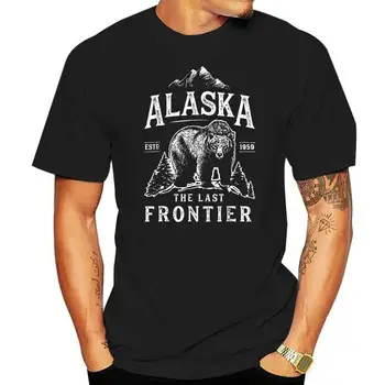 новая мужская рубашка Alaska Футболка The Last Frontier Bear Home Мужские подарки