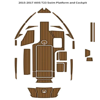 2015-2017 AXIS T23, платформа для плавания, кокпит, лодка, коврик для пола из вспененного EVA тикового дерева