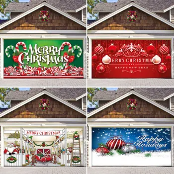 2024 Новый год, рождественская фоновая ткань, подвесная ткань для гаража, ткань для украшения праздничной вечеринки, соответствующий баннер-гобелен