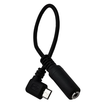 Гибкий Кабель Micro USB от Мужчины до 3,5 мм от Женщины для Подключения Кабеля Гарнитуры